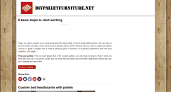 Desktop Screenshot of diypalletfurniture.net