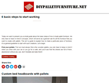 Tablet Screenshot of diypalletfurniture.net